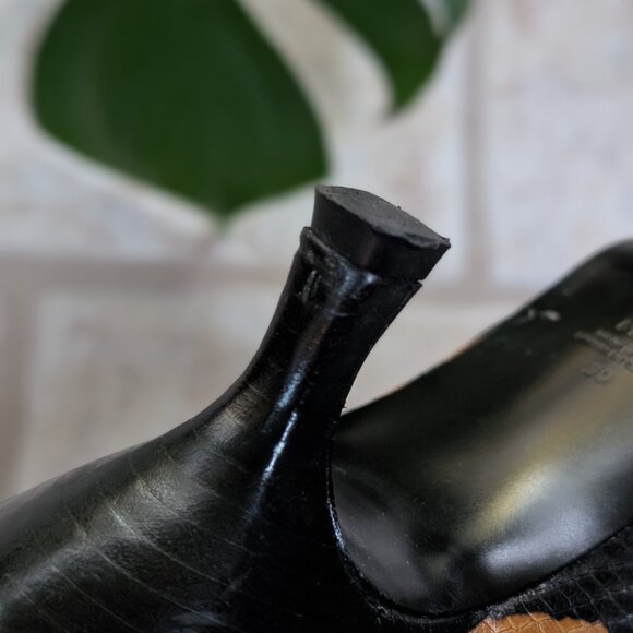 Slouchy Snakeskin Boots, Size 39, Gently Worn - Picture 7 of 9